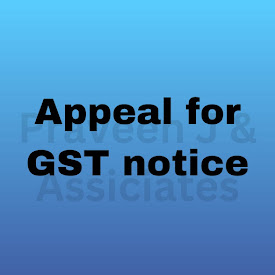 Appeal for GST Notice