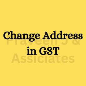 Change Address in GST Certificate